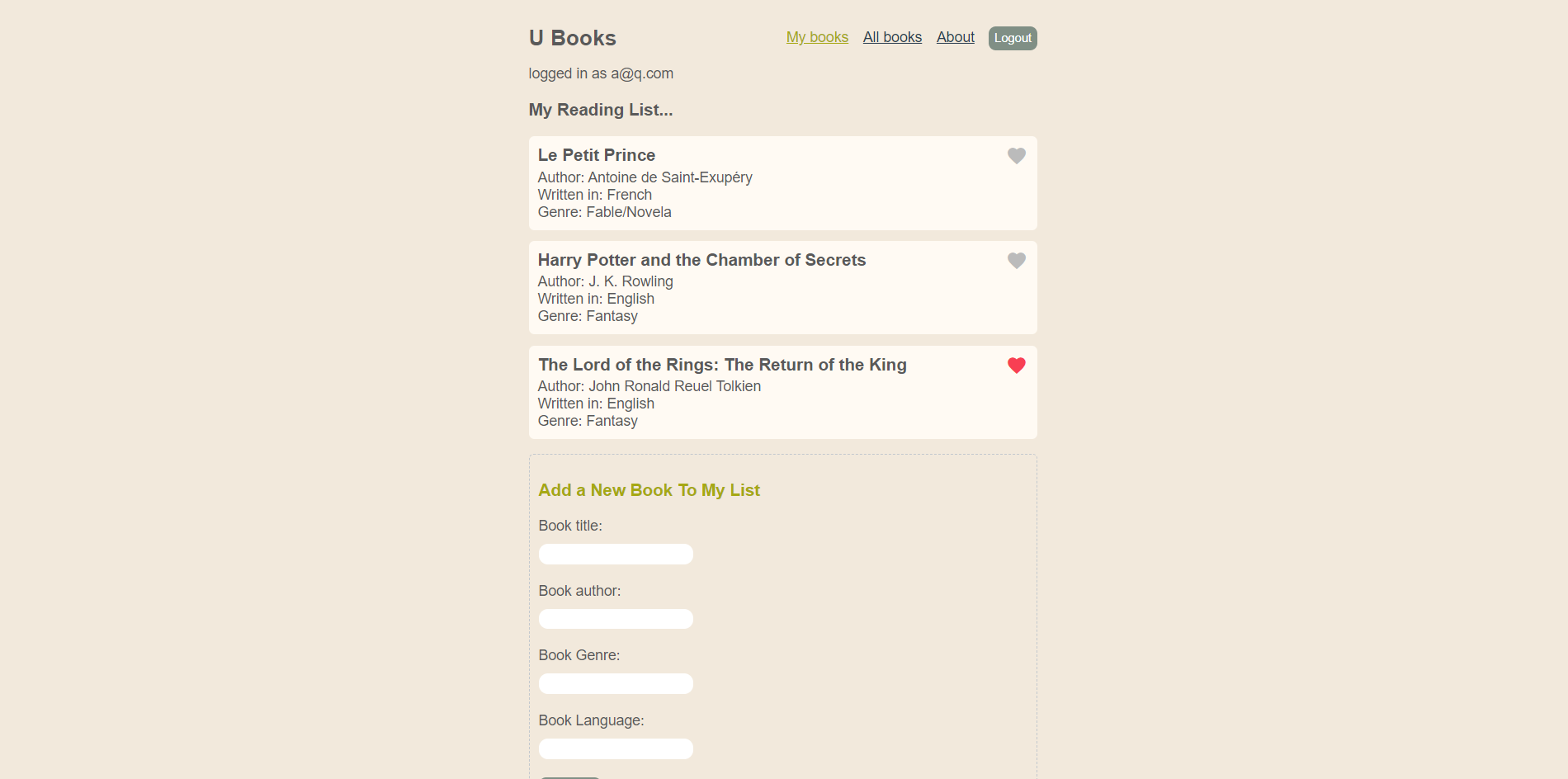 U books ss